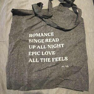 Romance reading tote